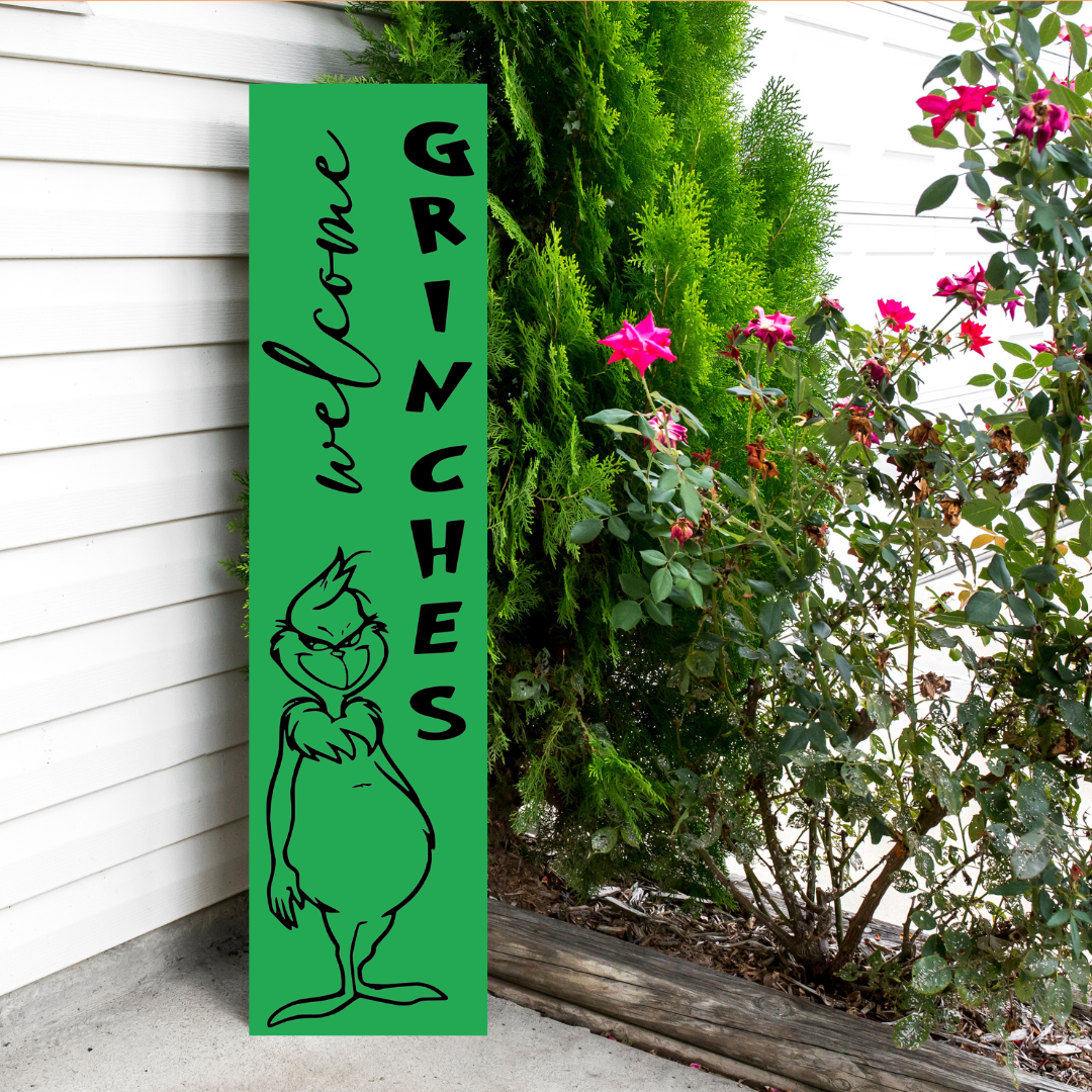 Grinches Green Grump porch leaner