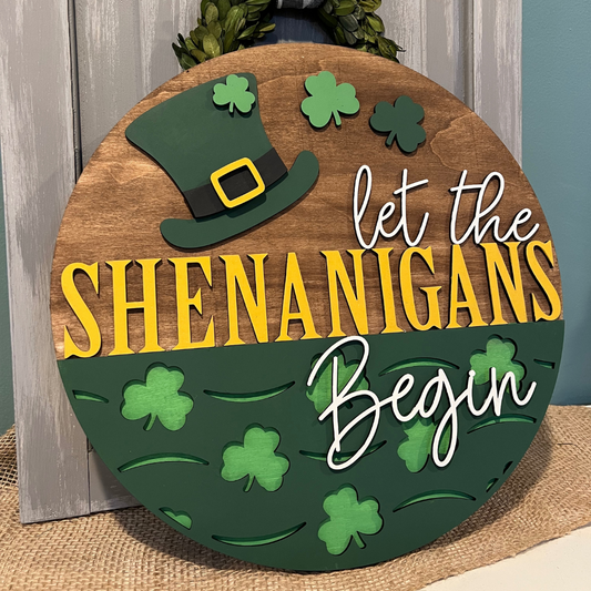 Let the Shenanigans Begin - St Patrick's Day 3D round