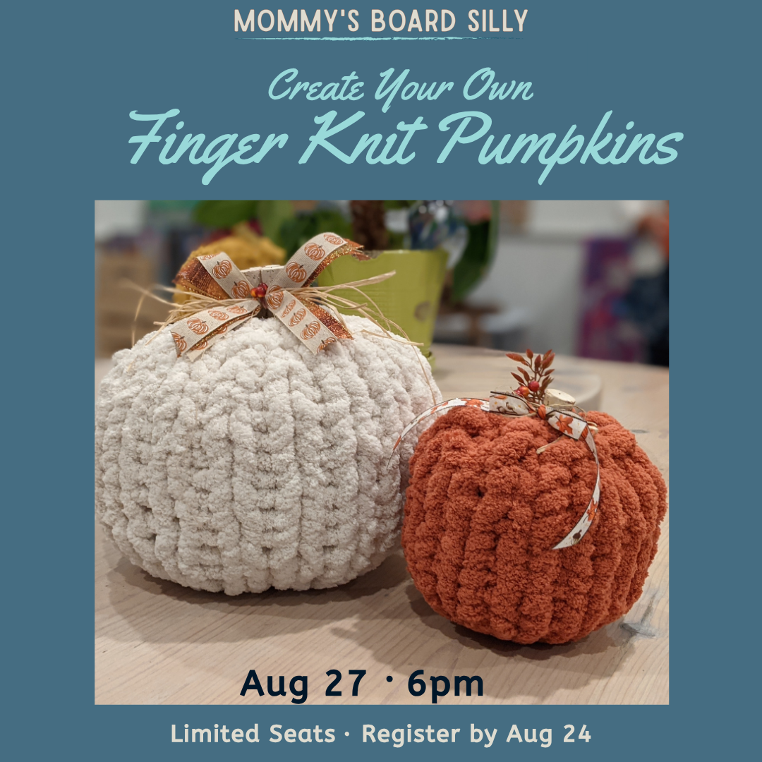 8/27/26 Finger Knit Chunky Plush Pumpkins