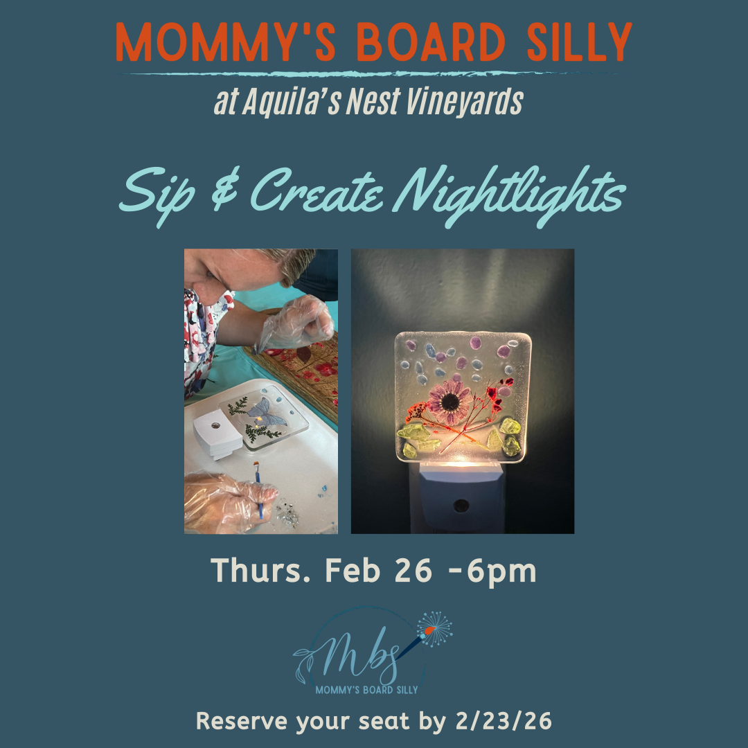 2/26/26 Sip & Create Crushed Glass & Epoxy Night Lights at Aquila's Nest