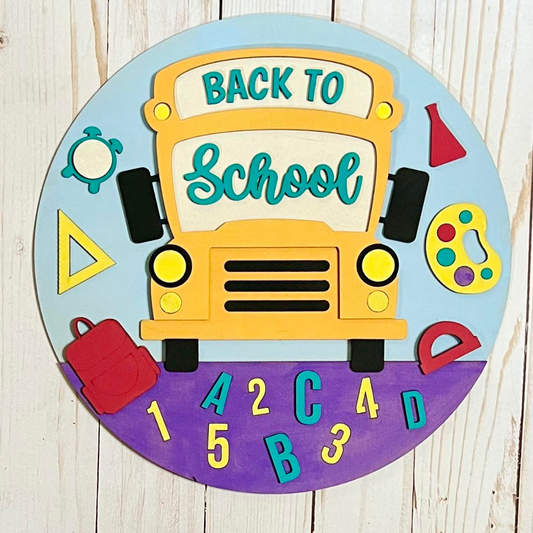Back to School - 3D round