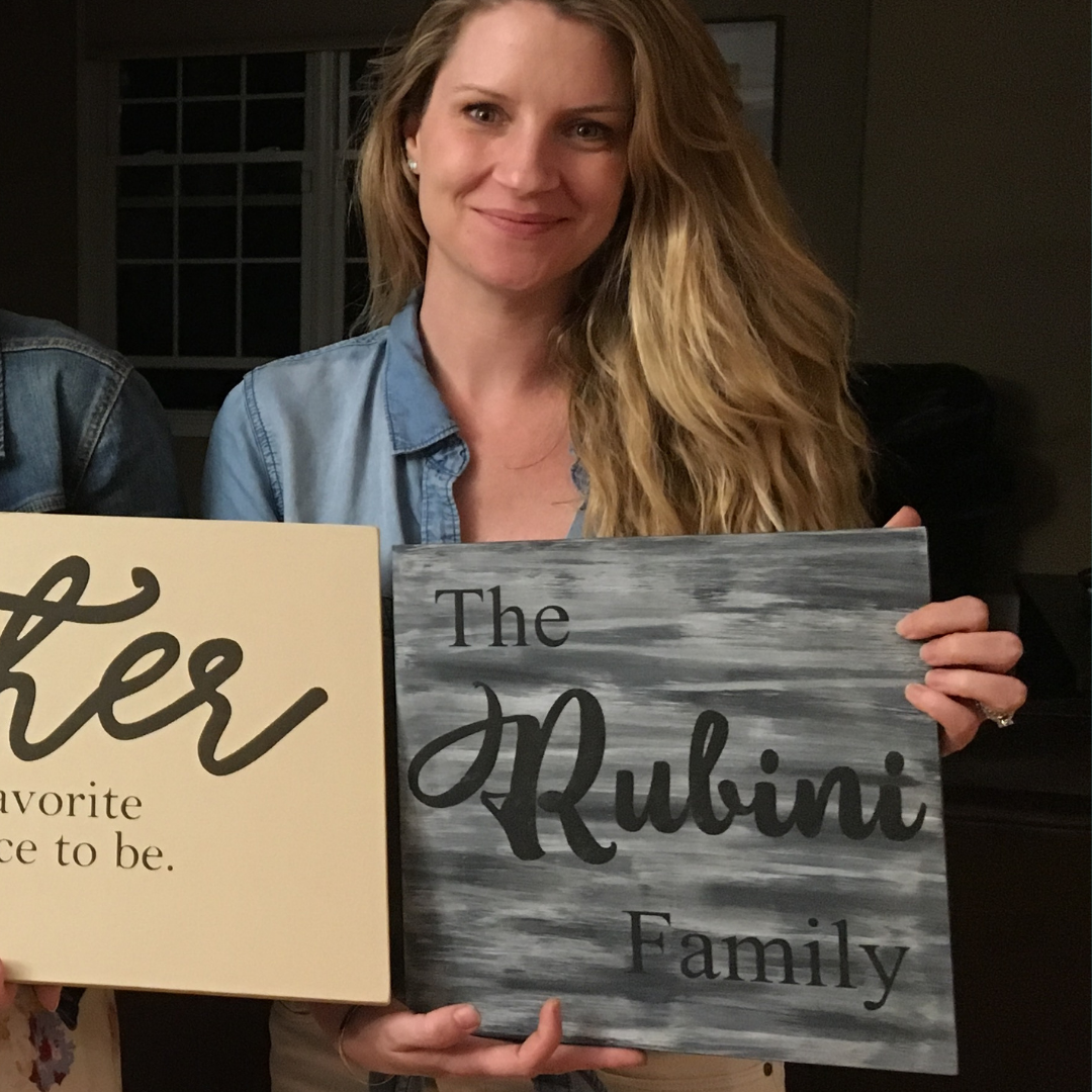 The Last name personalized Family wood sign