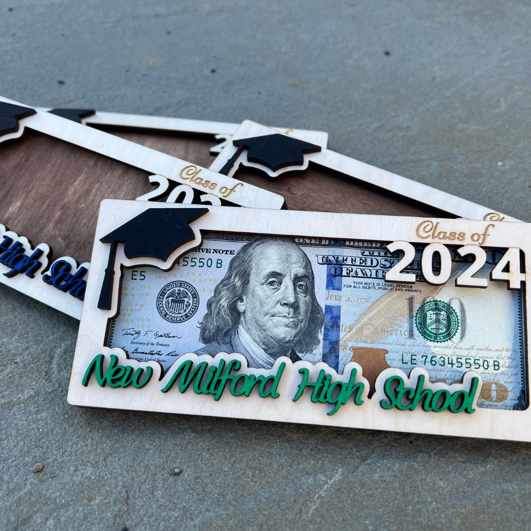 Class of 2026 Personalized cash gift holder