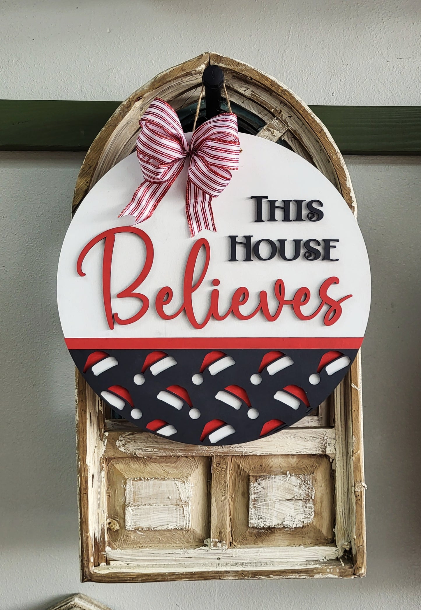 We Believe- 3d wood sign