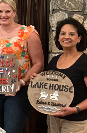 Welcome to our Lake House - Candlewood Lake Personalized Plank sign