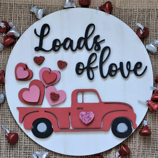Loads of love - Valentine's sign