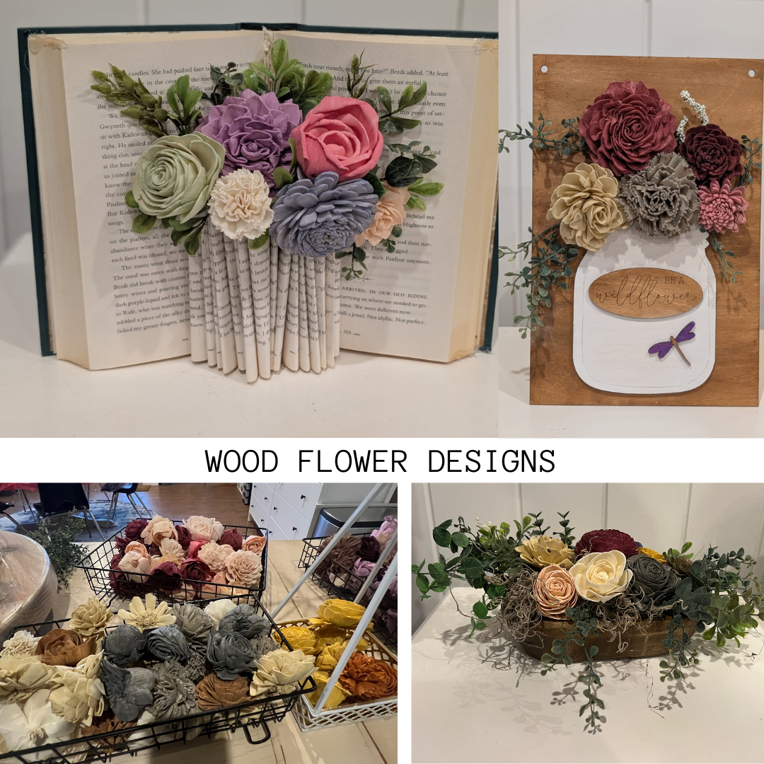 PRIVATE PARTY! 6.17.25 Lisa & friends- Wood Flower Workshop