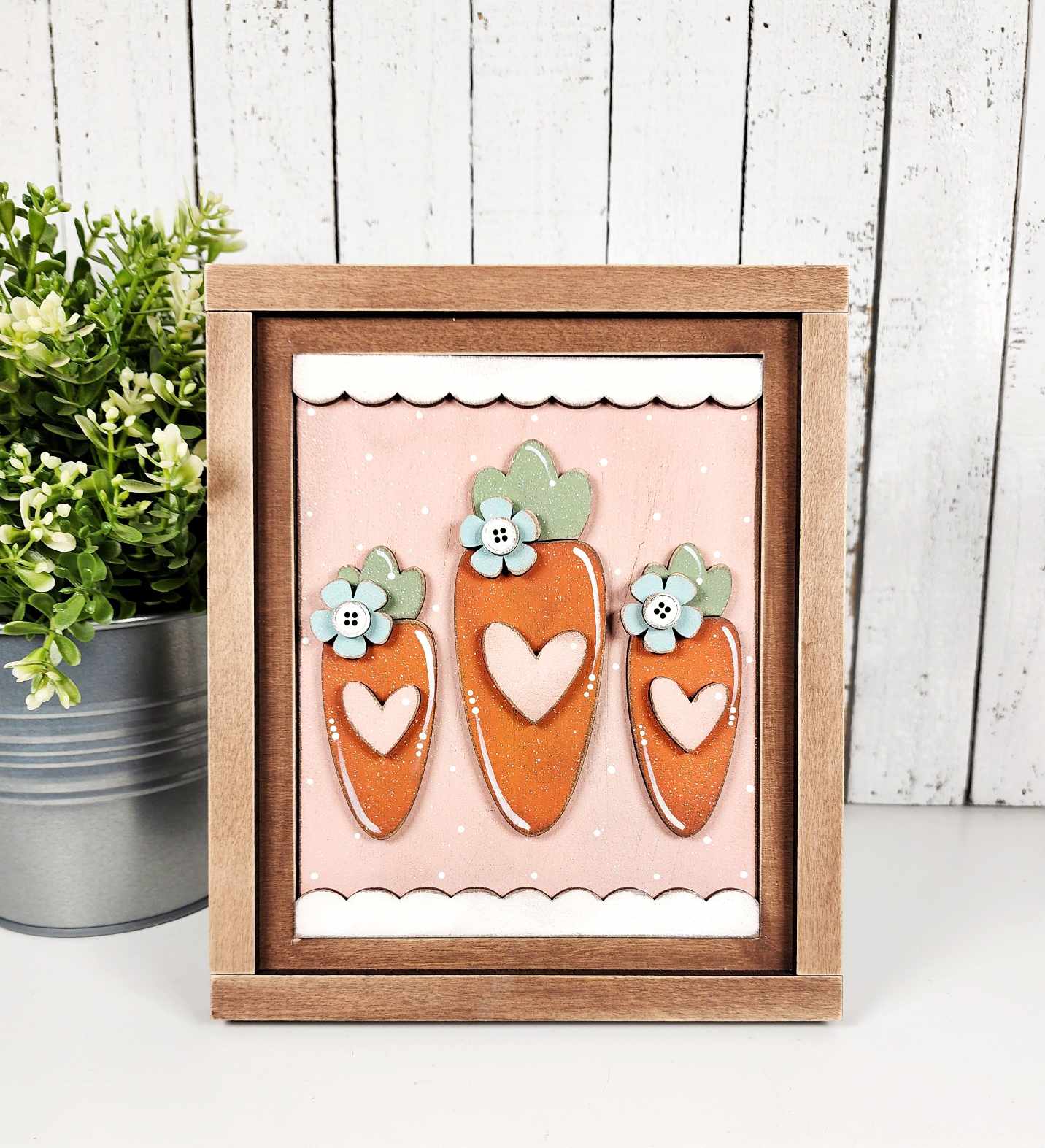 Interchangeable Seasonal Frame & mini sign set