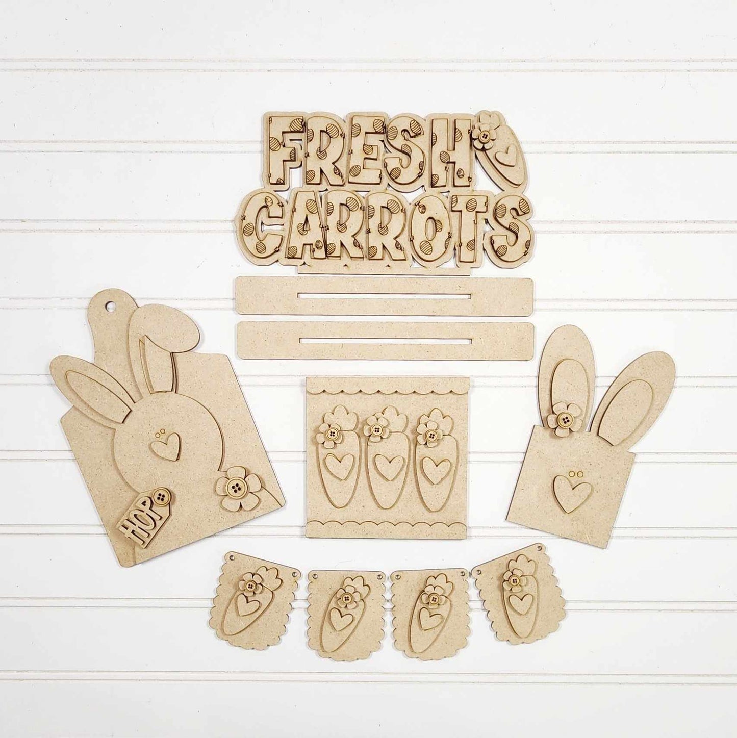 Easter tiered tray decor set
