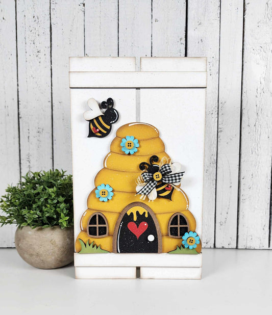 Bee Hive table top Pallet Leaner
