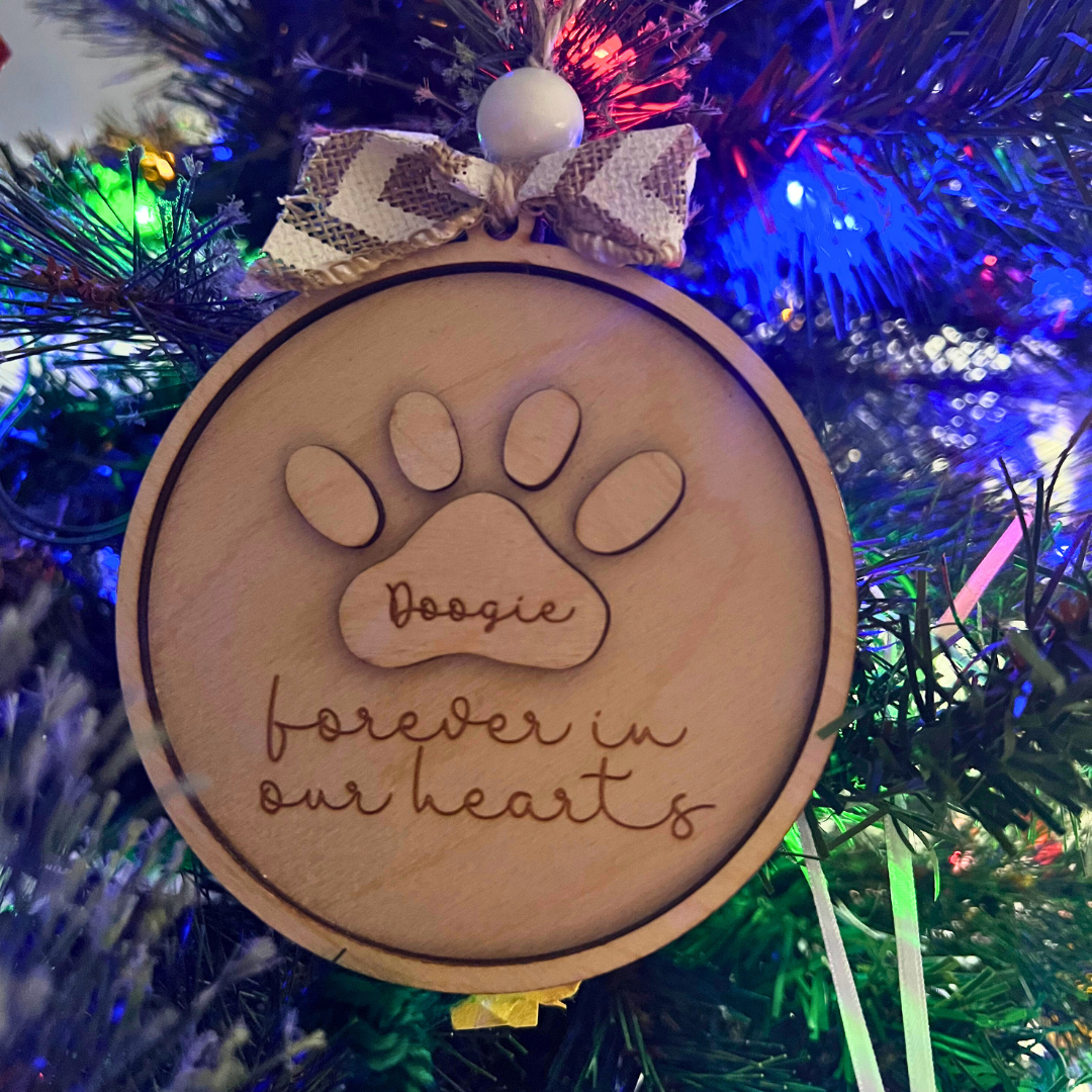 Pet memorial ornament