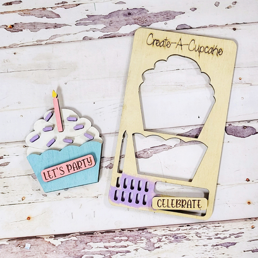 Birthday celebration cupcake pop out kit