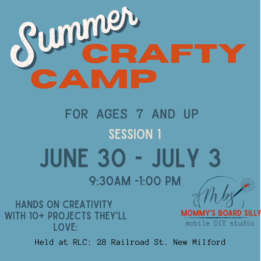 2025 Kids Summer Crafty Camp Session 1- June 30 - July 3