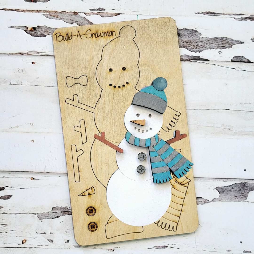 Build a Snowman pop out kit