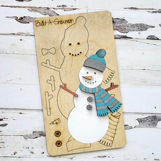 Build a Snowman pop out kit