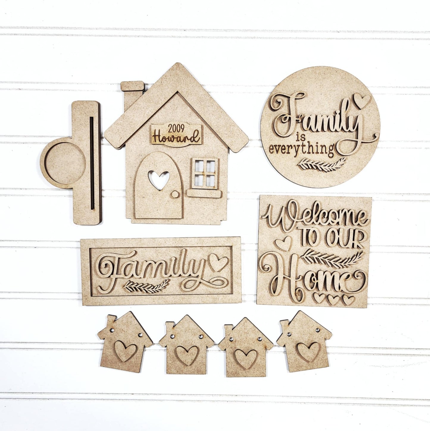 Family Home / tiered tray decor set