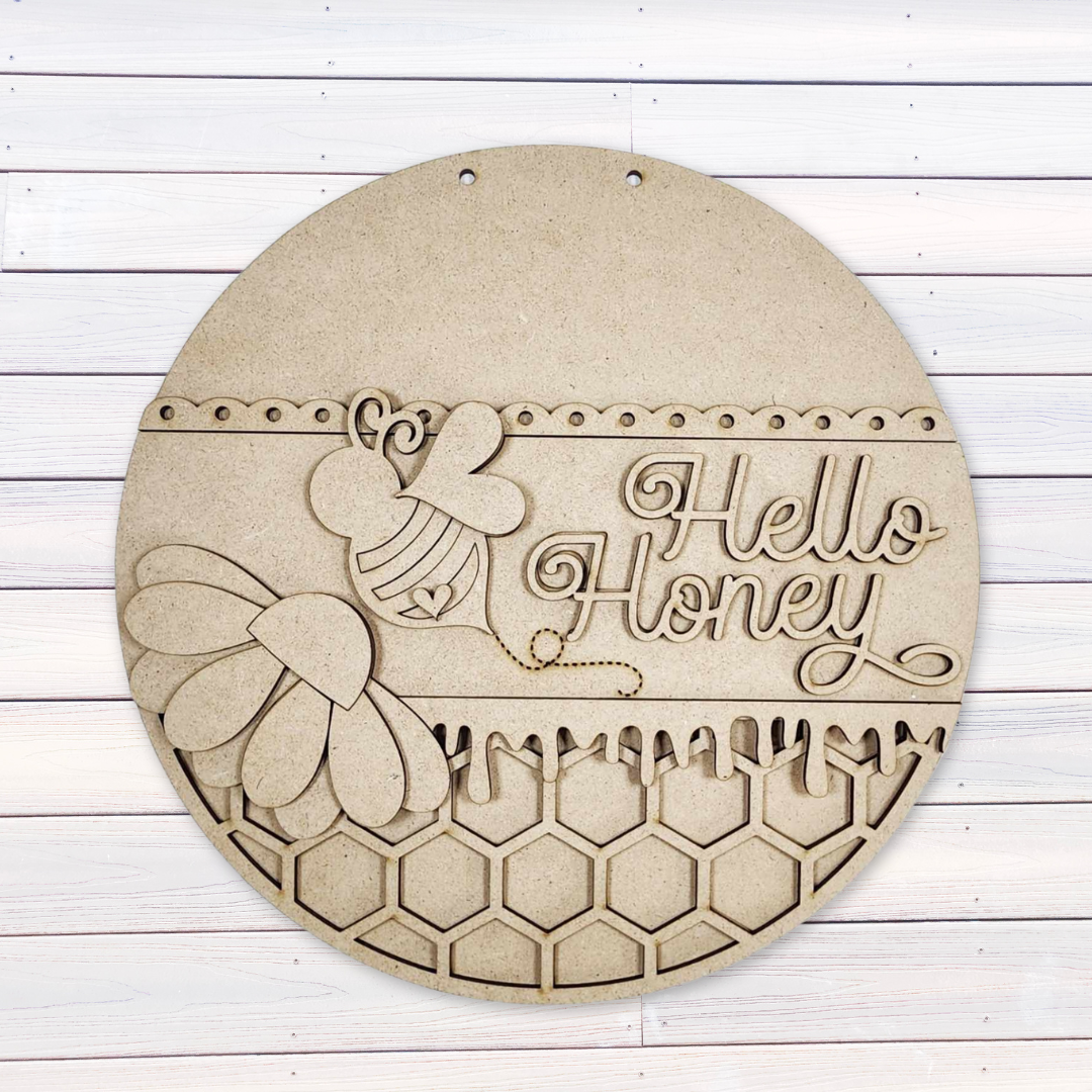 Hello Honey bee - 3D round