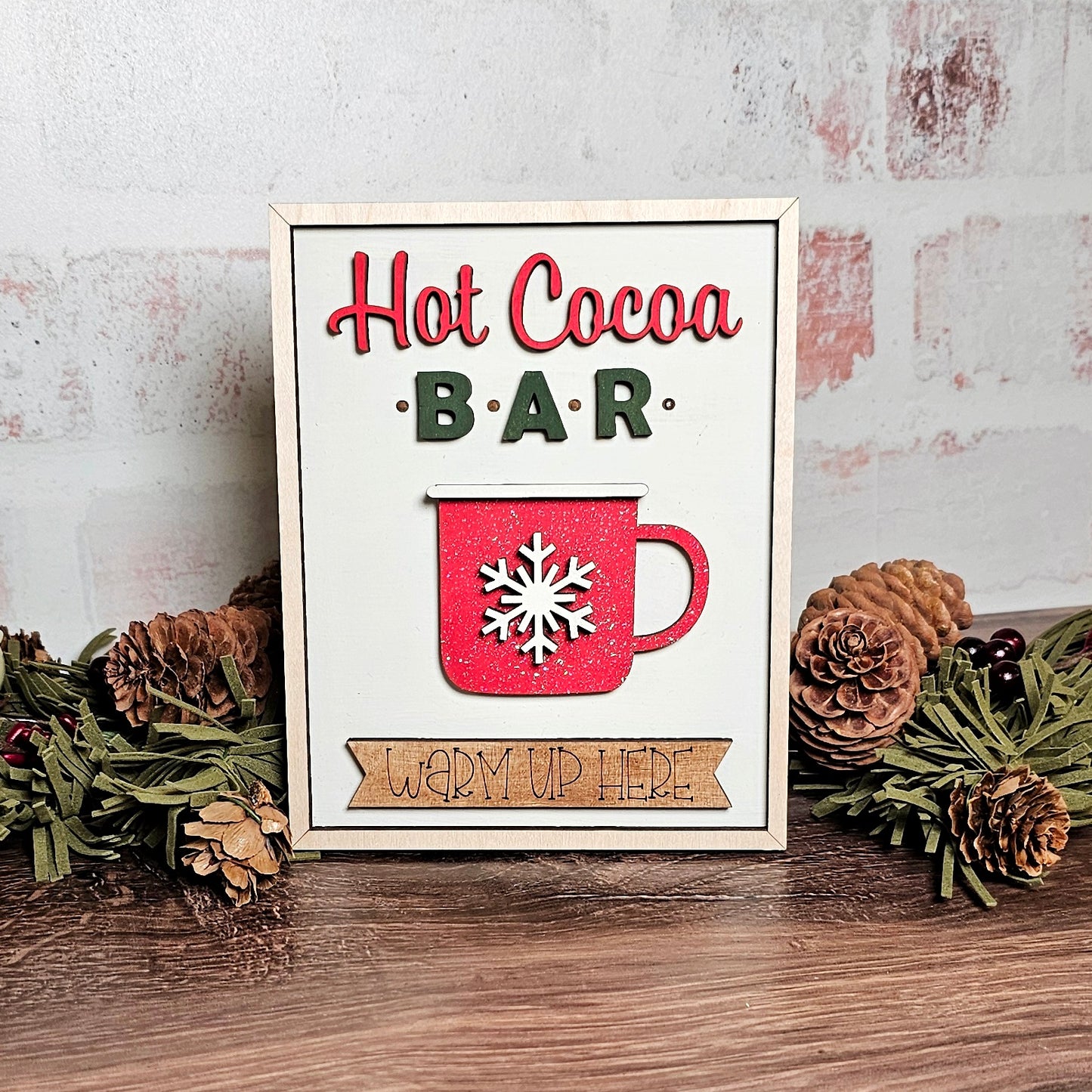 Interchangeable Seasonal Frame & mini sign set