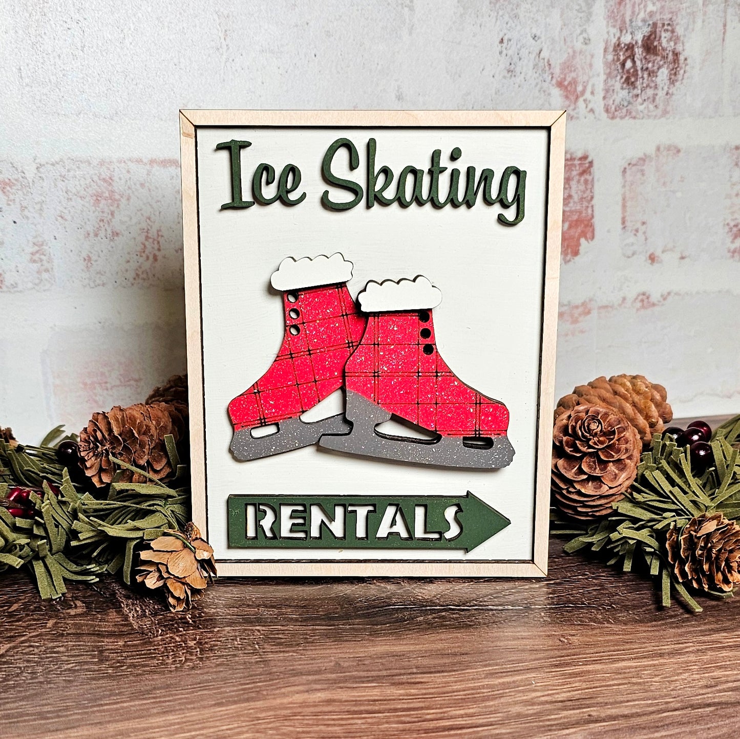 Interchangeable Seasonal Frame & mini sign set