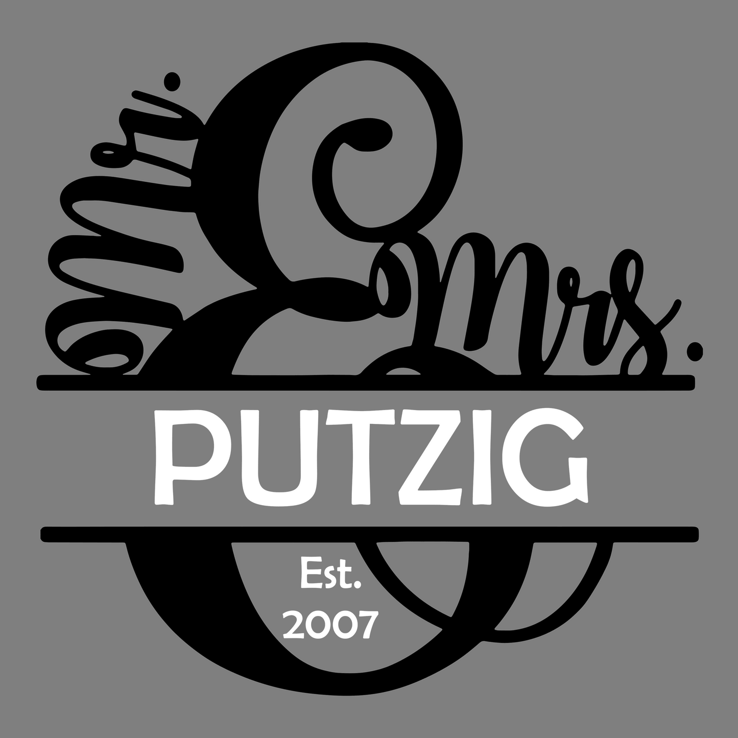 Mr and Mrs Personalized wood sign