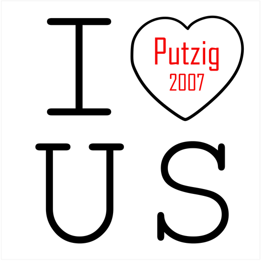 Personalized I love us sign