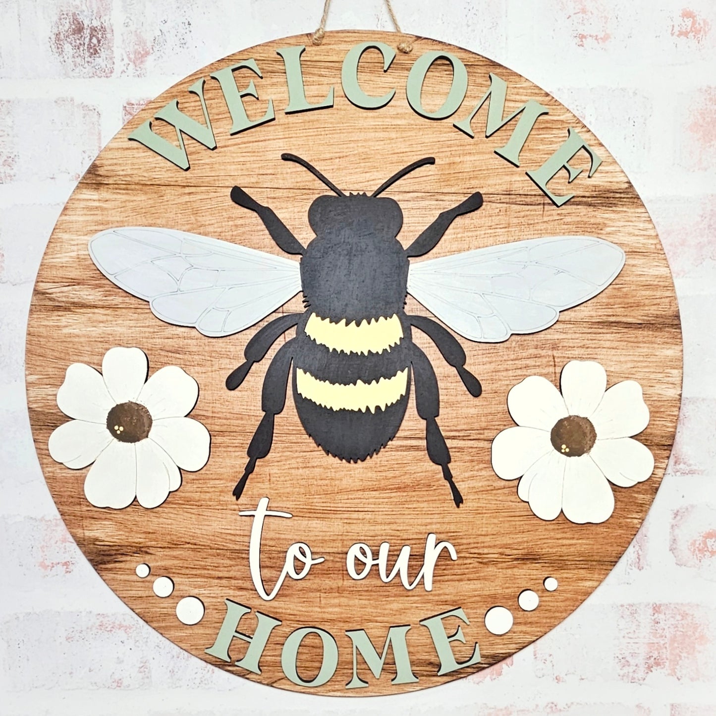 Welcome to our Home Bee - 3D round
