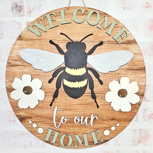 Welcome to our Home Bee - 3D round
