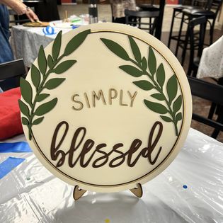 Simply Blessed - 3D round