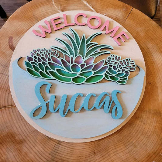 Welcome Succas - 3D round