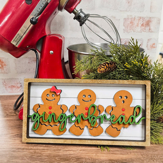 Gingerbread  Chunky Shelf Sitter