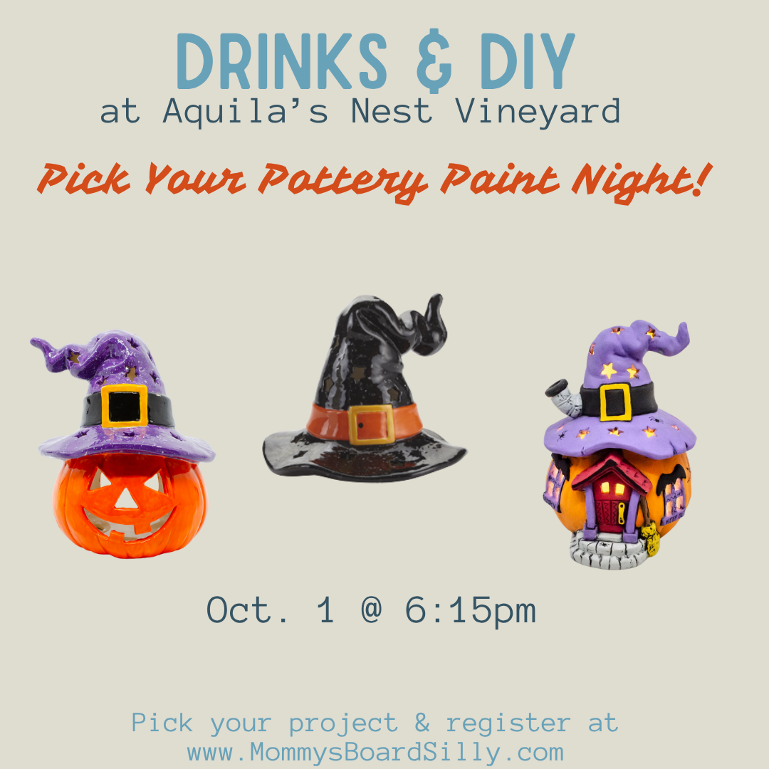 10.1.25 Halloween Ceramic Lanterns at Aquilas Nest Vineyard