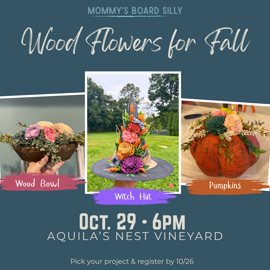 10/29/26 Wood Flower Designs at Aquila's Nest Vineyard