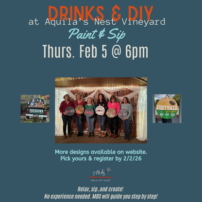 2/5/26  Paint & Sip Party at Aquila's Nest Vineyard