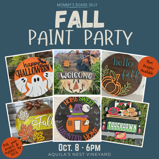 10/8/26 Fall & Halloween Paint Night at Aquila's Nest Vineyard