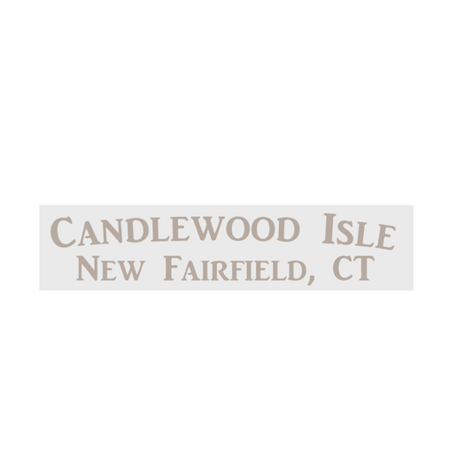 Candlewood Isle New Fairfield CT - Lake Community & Town Name - plank sign