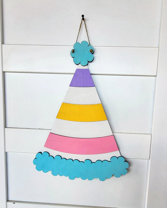 Birthday party hat - wall hanger