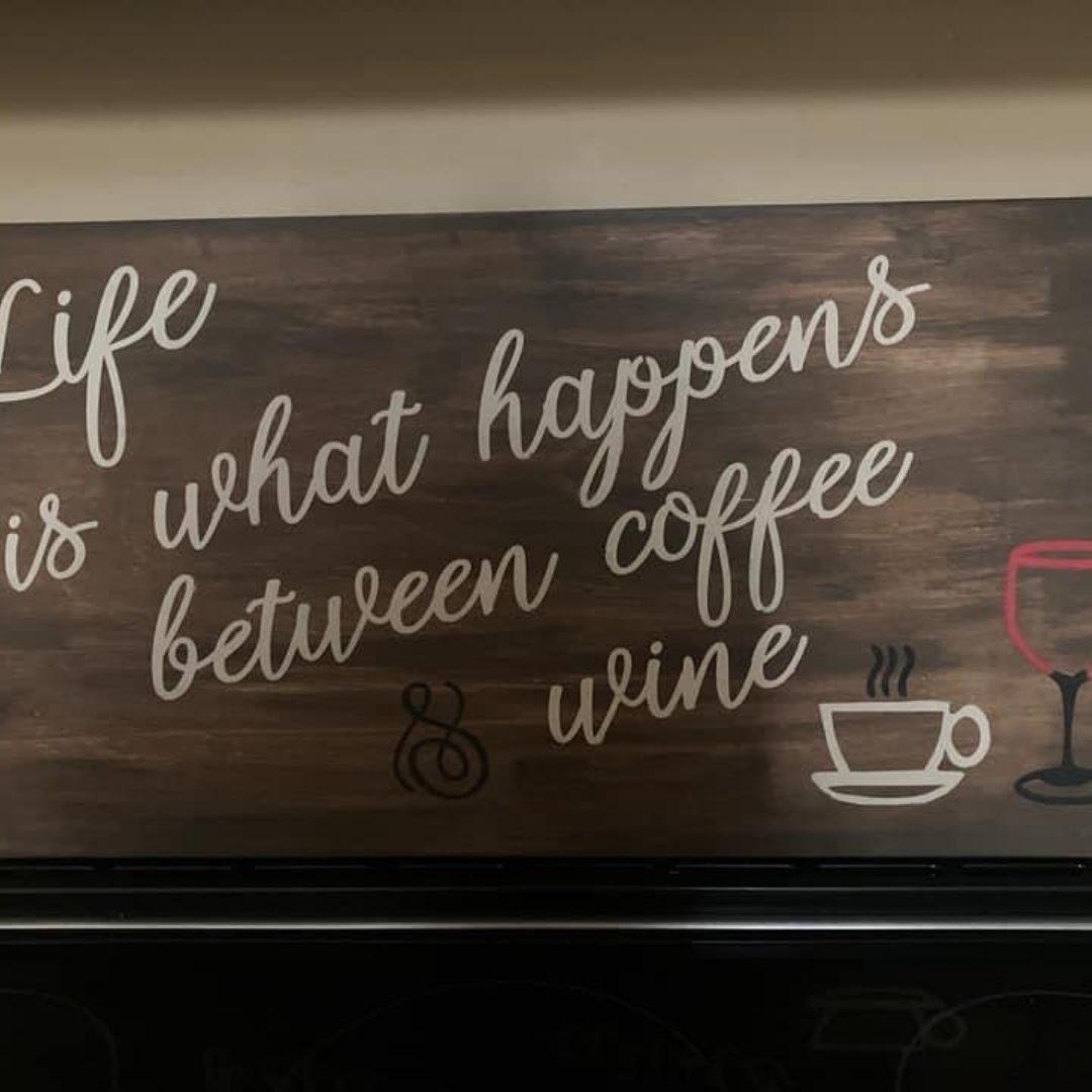 Life is what happens between coffee and wine