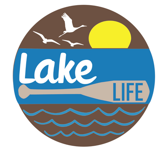 Lake Life - 3d sign