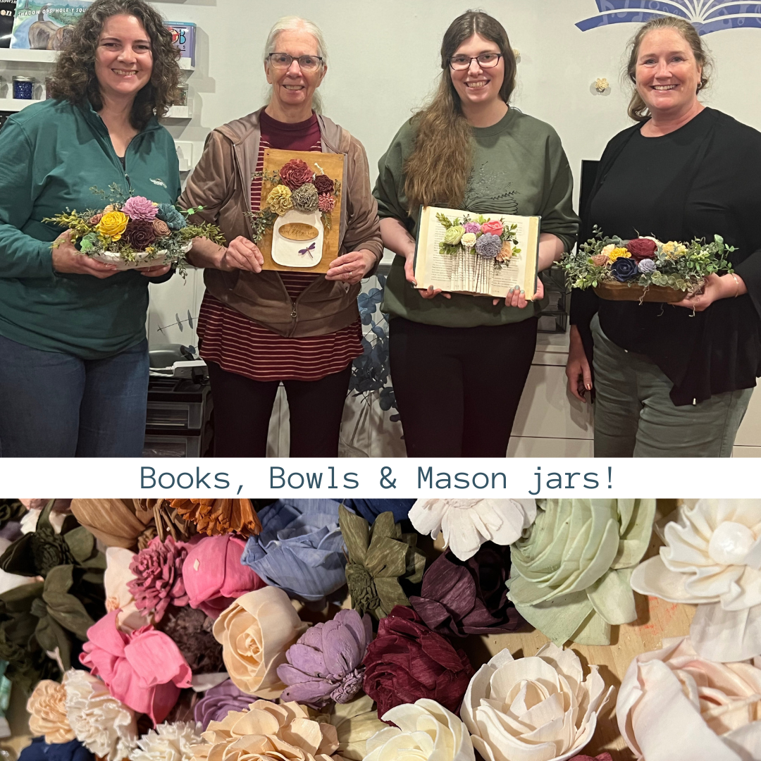 PRIVATE PARTY! 6.17.25  Lisa & friends- Wood Flower Workshop