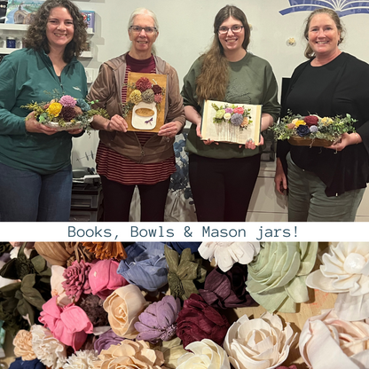 PRIVATE PARTY! 6.17.25  Lisa & friends- Wood Flower Workshop