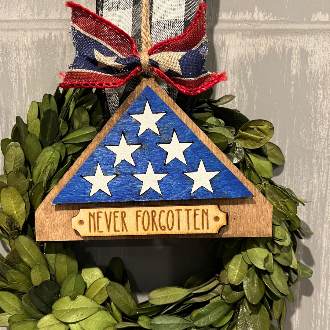 Military memorial Flag ornament