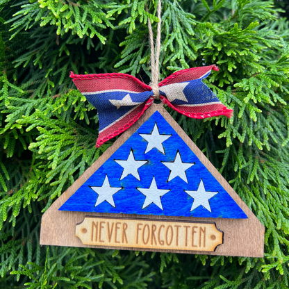 Military memorial Flag ornament