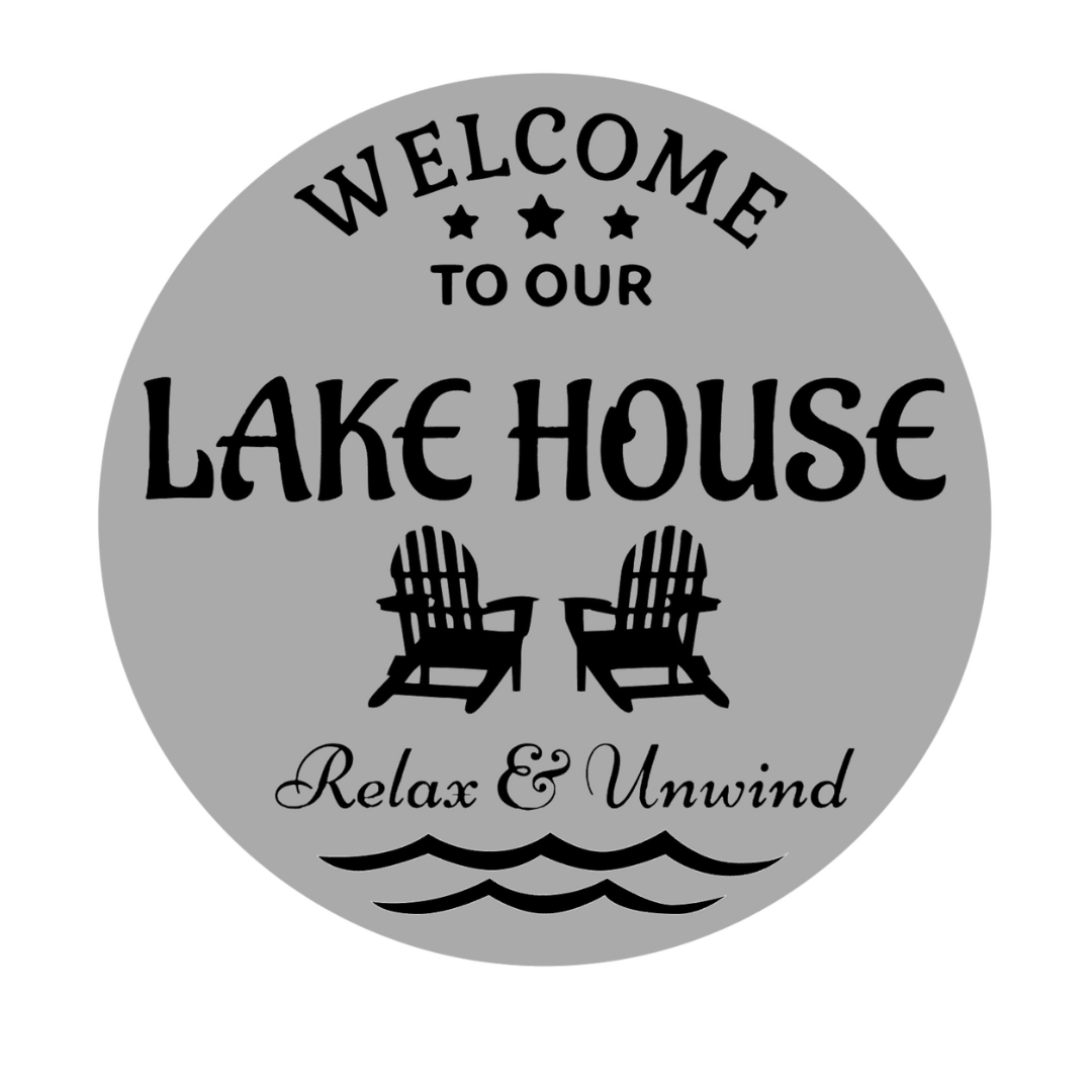 Welcome to our Lake House- 3d sign