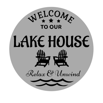 Welcome to our Lake House- 3d sign