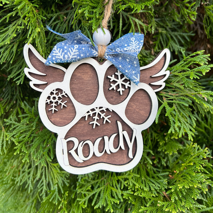 Paw Print ornaments