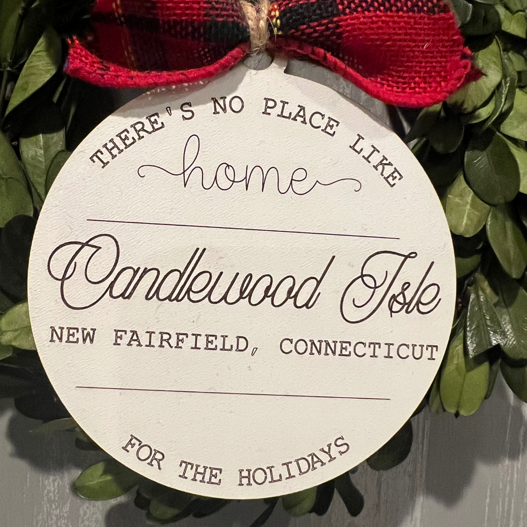 Home for the Holidays - town name ornament