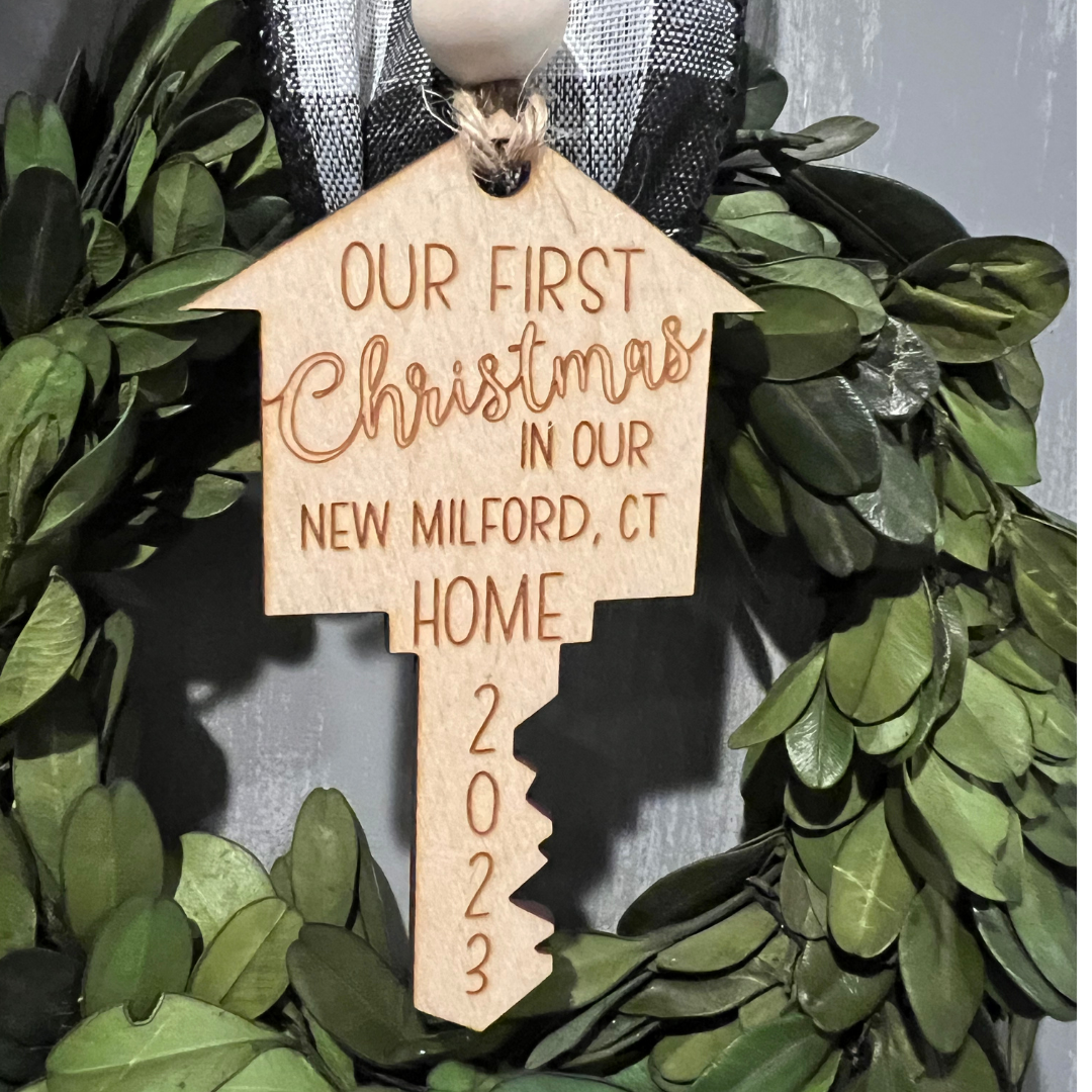 Our First Christmas in our new home - town name