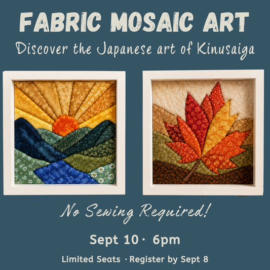 9/10/26 - Fabric Mosaic Art (Kinusaiga) at Aquila's Nest Vineyard