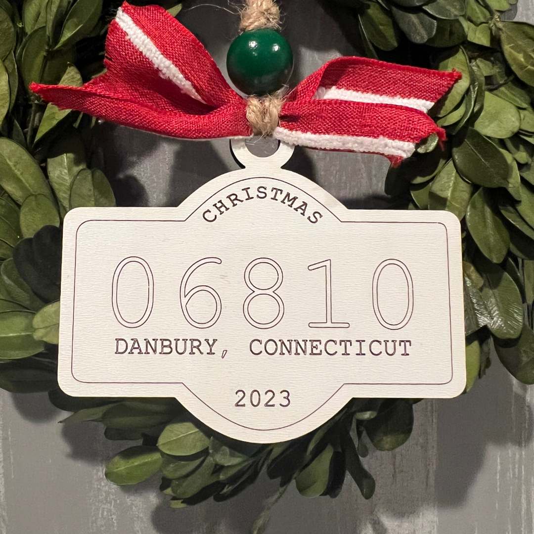 Zip code ornament