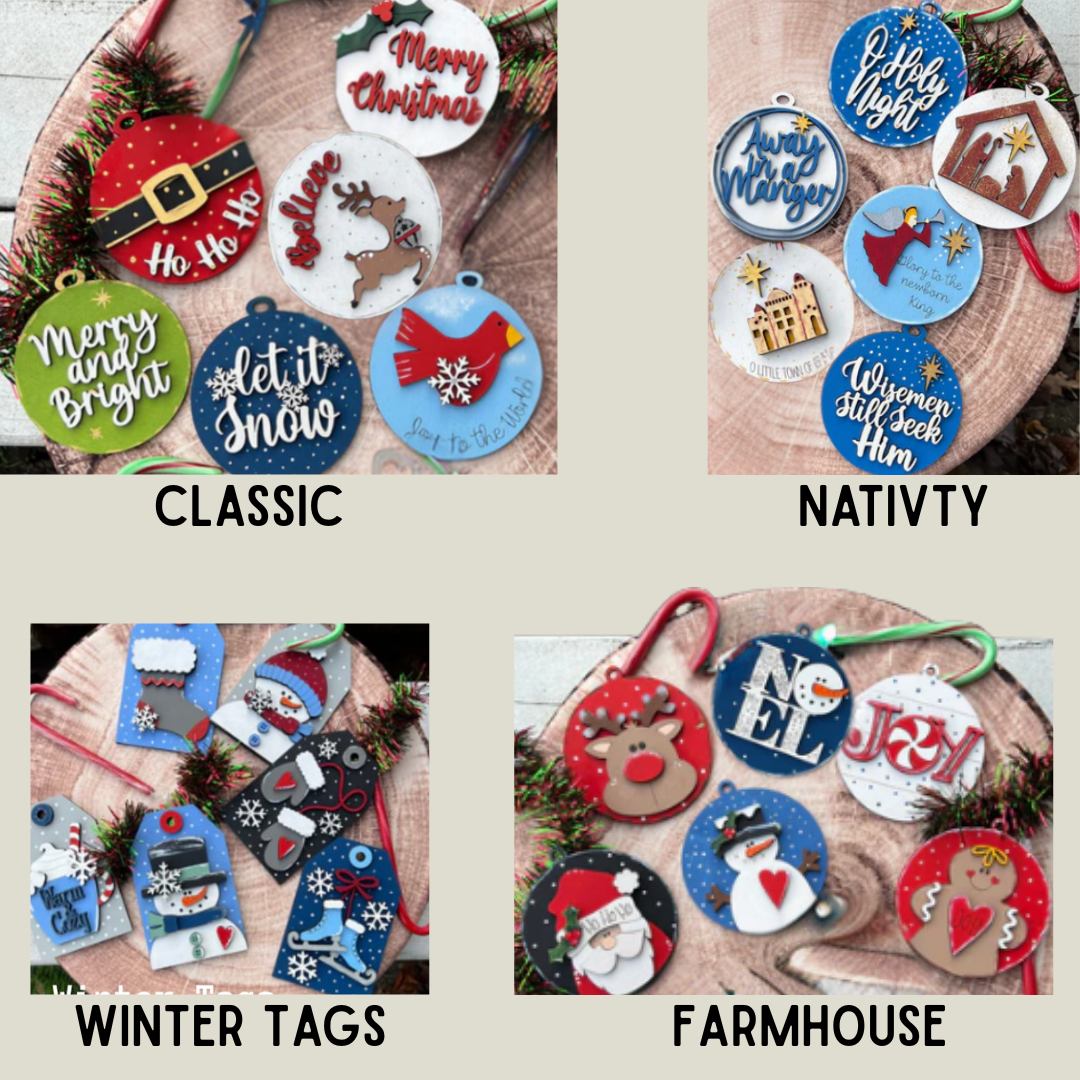 12.7.25 DIY Set of 6 Ornaments  - O'Connors Public House- Brookfield